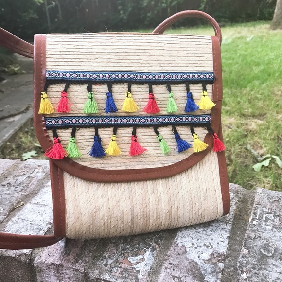 14 🖐 Handmade🖐Palm leaf crossbody bag - Picture 2 of 4